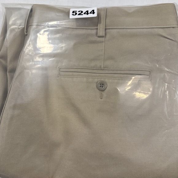 PANTS CHINO Lands End Men's 36 x 30 Comfort Waist  Khakis Traditional‎ Fit Tan - Picture 8 of 8